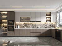 Meubles de cuisine de luxe, armoire de cuisine blanche de chine