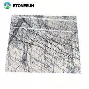 Isola <span class=keywords><strong>Cucina</strong></span> Personalizzata StoneSun in Stile Moderno e Minimalista, Piano in Marmo Lucidato, Grande Lastra in Pietra Naturale, Bancone Reception in Marmo - Product Image 6