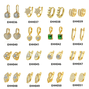 Toptan orijinal tasarımcı ince moda takı dangle küpe kadın moissanite kore çember inciler küpe aksesuarları - Product Image 4