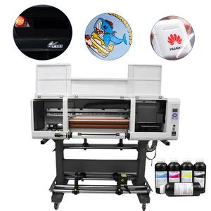 UV DTF AB Film ink roll to roll all in one xp600 printing machine for crystal sticker Phone Case plastic gift box waterproof