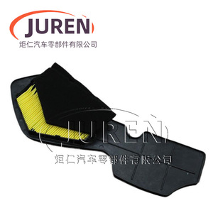 Filtre à air pour moto Juren pour Licai QS125T 2 Euro 2, design plissé jaune - Product Image 1