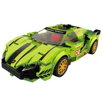 Zhorya Leemook Super Race Car Model Building Block set giocattoli assemblati regali per bambini