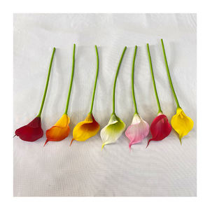 زنبق الكالا الصغير من البلاستيك الناعم رقم. 2 نبات زينة اصطناعي للديكور - Product Image 3