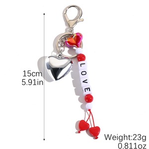 Portachiavi con Lettera Iniziale e Perline, Anello Portachiavi con Bandiera Americana, <span class=keywords><strong>Ciondolo</strong></span> Dolce Amore, <span class=keywords><strong>Ciondolo</strong></span> a Forma di Delfino e <span class=keywords><strong>Stella</strong></span> <span class=keywords><strong>Marina</strong></span> per Borse - Product Image 6