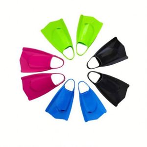 Aletas de Natación de Silicona con Diseño de Talón Abierto para Adultos, Precio de Fabricante, Aletas Cortas para Entrenamiento y Snorkel - Product Image 3