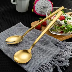 Cuencos de madera para ensalada con cuchara y tenedor, cuencos de 12,5 pulgadas con recubrimiento de titanio en superficie, nuevo diseño