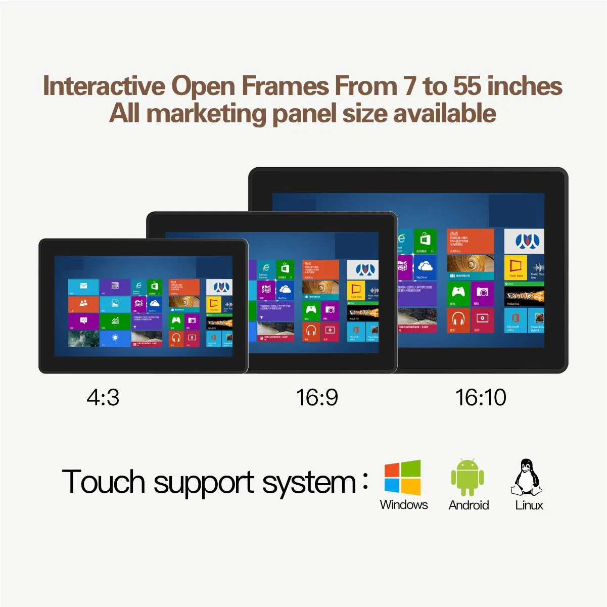 12.1 inç güneş ışığı okunabilir 10 puan endüstriyel IP65 IK08 DVI VGA Tft kapasitif lcd dokunmatik ekran