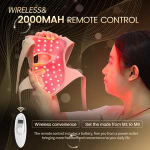 Pelangi grosir 415 nm 633nm 830nm merah Hihg cakupan silikon 7 lampu Led masker logo kustom lampu Led masker terapi - Product Image 4