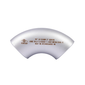 Coudière à 90 degrés à long rayon en acier inoxydable soudé sans soudure, forme de courbure à tête ronde, norme ASME B16.9 A SA403 - Vente chaude - Product Image 3