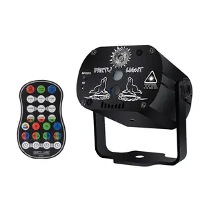 Amazons Online Power Supply Remote Control Dance Ktv Mini Portable Laser Stage Lighting
