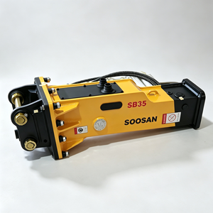 Marteau hydraulique de type boîte Soosan SB35, burin de 60 mm pour excavatrice de 3 à 6 tonnes, démolition de roche - Product Image 1