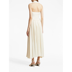 Châu Âu và Mỹ Phụ Nữ Mới Thời Trang Treo Sương Trở Lại Tính Khí Sexy Dài Váy Cao cấp Giảm Béo Chắp Vá Ăn Mặc - Product Image 2