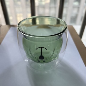 Cốc Cà Phê Thủy Tinh Hình Gấu Siêu Dễ Thương Cốc Thủy Tinh Hai Lớp Để Làm Quà Tặng Ngày Lễ Tình Nhân Và Sinh Nhật - Product Image 5