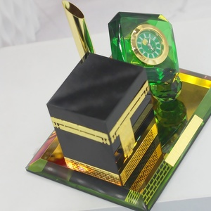Wholesale Glass Building-Shaped Pen Holder <b>Clock</b> Islamic Religious Souvenir Durable Reusable Battery-Powered <b>Small</b>/Large - Product Image 1