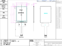 Module d'affichage TFT LCD à rétroéclairage LED 2,4 pouces JD9852 MIPI RGB 8/16BIT 320x240 300 avec transistor à film mince et écran à cristaux liquides