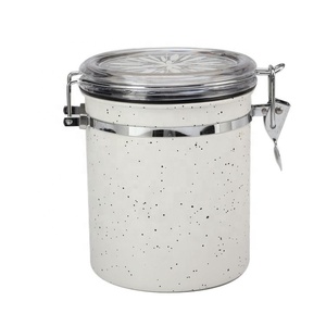 Hot sale 3-Piece kitchen stainless steel Airtight Food storage <b>canister</b> <b>set</b> with Clear Lid - Product Image 4