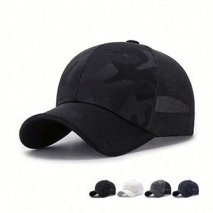 Casquette de baseball respirante en maille camouflage pour homme et femme, idéale pour l'été et les activités de plein air, style décontracté et protection solaire. - Product Image 1