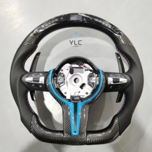 Volante Personalizado YLC de Fibra de Carbono Real para <span class=keywords><strong>BMW</strong></span> E63 E60 M5 E61 E64 525i 530 630 <span class=keywords><strong>650</strong></span> Serie 5 Serie 6 - Product Image 5