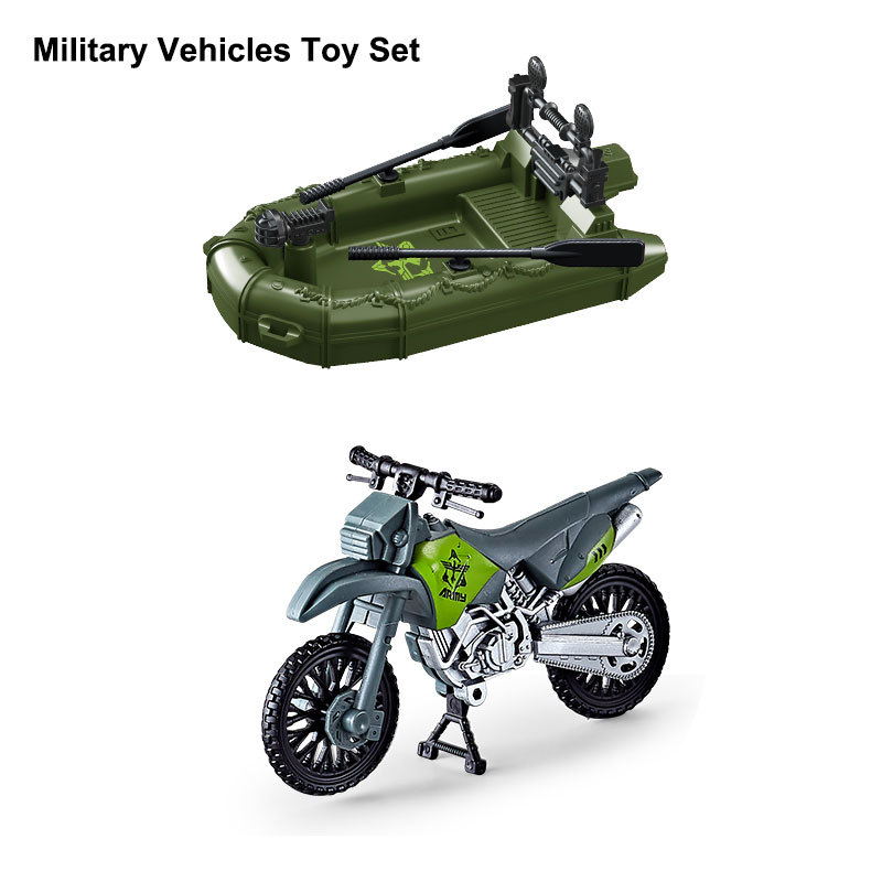 JOYIN Ensemble de Jouets de Base Militaire Comprenant Une Base Militaire, des Véhicules Militaires, des Figurines d'action d'hommes de l'Armée et des Accessoires d'Équipement d'Arme Jouets de Combat
