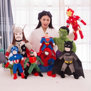 Peluche de personnage de film Cpc Ce <span class=keywords><strong>Dc</strong></span>, héros Spiderman, Captain America, Batman, Iron <span class=keywords><strong>Man</strong></span>, jouet en peluche, cadeau pour enfants - Product Image 1