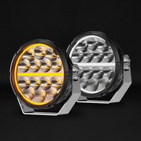 SR7 PRO E-Marked 6.5 pouces 130W Phare LED tout-terrain à faisceau spot et large avec DRL dynamique blanc et ambre pour Toyota 4x4
