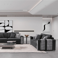 Chaises de loisirs Swallow Gird Canapé tufté de dossier de chaise simple de style simple moderne en tissu épais
