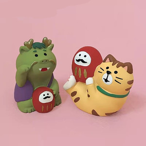 Figurine en résine <span class=keywords><strong>Chat</strong></span> de la Fortune <span class=keywords><strong>Japonais</strong></span> Dragon 2026, faite à la main et peinte à la main, décoration de bureau <span class=keywords><strong>porte</strong></span>-<span class=keywords><strong>bonheur</strong></span> pour l'amour et la guérison féeriques - Product Image 3