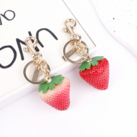 Simpele frisse fruit hars tasbedel sleutelhanger decoratie voor handtas rugzak portemonnee bagage