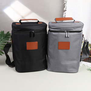 Bolsa Térmica para Almuerzo con 4 Compartimentos y Paquete de Hielo para Vino, Enfriador para Picnic al Aire Libre - Product Image 1