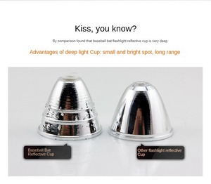 Venta caliente al aire libre multifuncional defensivo béisbol Lobo dentado murciélago aleación de aluminio Led antorchas luces linternas tácticas - Product Image 6