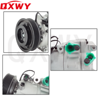Compresseur de climatisation automobile 12V 120mm 6 rainures VS16 pour Hyundai Elantra IV I30 I G4FC Remplace 977012H000 977012H002 977012H001 977012H040