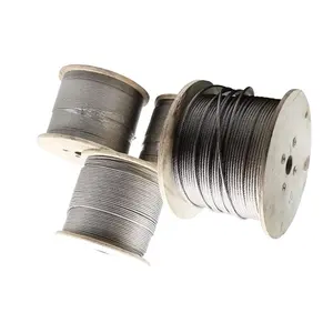 High tension 304 wire rope 7*7 3mm stainless steel wire rope
