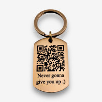 Porte-clés d'entreprise porte-clés code qr personnalisé avec code qr