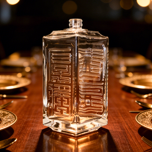 Bouteilles en verre de whisky de 500 ml pour la vodka, le rhum, le <span class=keywords><strong>gin</strong></span>, la tequila, le brandy, la liqueur, l'alcool, emballage de bouteilles - Product Image 3