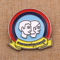 Écusson d'identité professionnelle pour la reconnaissance des employés, promotion, logo personnalisé en alliage de zinc, couleur personnalisée, imitation antique