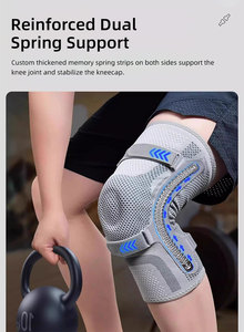 Genouillère de soutien professionnelle avec sangle rotulienne et stabilisateurs latéraux, manchon de compression pour le soulagement des déchirures du ménisque - Product Image 3