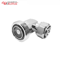 Adaptateur coaxial DIN JK/KK/KJ, connecteur mâle DIN 716 vers mini-DIN femelle 4.3-10, câble à angle droit 50 ohms