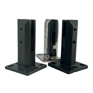 Morsetto per Vetro in Acciaio Inox con Finitura Satinata, Design Moderno, Clip per Ringhiera a Muro con Cuscinetto in Gomma, Facile Installazione per Balconi - Product Image 3