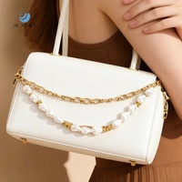 SUMMLY Vente en gros de pendentifs en perles DIY plaqués or 18 carats en acier inoxydable à double couche, breloques pour sac, chaîne, bijoux de mode