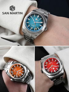 Orologio San <span class=keywords><strong>Martin</strong></span> SN0144BGX 39mm in Smalto JianZhan GMT Miyota 9075, Orologio di Lusso Gada da Uomo, Automatico Meccanico, Stile Cinese - Product Image 4