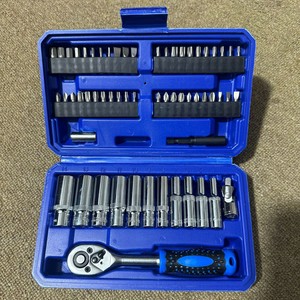 Auto Repair Tool Set 82 Pc Cr-V <b>Socket</b> Wrench <b>Ratchet</b> Bit Kit 4-14 Mm For Mechanical And Vehicle Use - Product Image 1