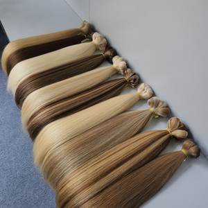 Cheveux Vietnamiens Bruts Double Dessiné Os Droit Extension de Cheveux Humains Vierge Cuticule Alignée Trame Bundle de Cheveux Humains - Product Image 6