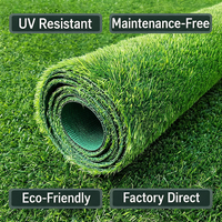 Gazon synthétique résistant aux UV de 25 mm pour espace animalier extérieur, imperméable, pour le Moyen-Orient, sélection premium, installation facile