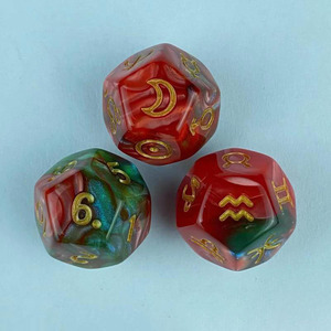 3PCS Set Astrologie <span class=keywords><strong>Dés</strong></span> à 12 <span class=keywords><strong>faces</strong></span> <span class=keywords><strong>Dés</strong></span> à 12 visages D12 - Product Image 4
