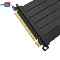 Cable Riser PCIe 5.0 con Carga Rápida de 3A, Conductores de Cobre Puro, Construcción de Aleación de Aluminio, Revestimiento de Nailon Trenzado para Computadora