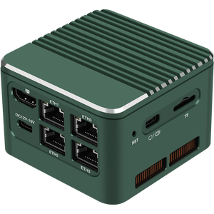 Zynshield Intel N100/N305 <strong>Mini</strong> PC - 4* M.2 NVMe Bays, 4* 2.5GbE Ports, All-Flash NAS/Soft Router, Ultra-Compact Design - Product Image 4