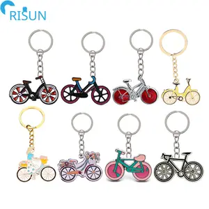 制造商个性化软搪瓷硬搪瓷自行车自行车钥匙扣定制自行车钥匙扣