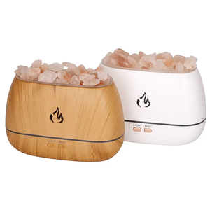 Salle de désamorçage d'huile de pierre de sel de cristal de l'<span class=keywords><strong>Himalaya</strong></span> 7 couleurs humidificateur de flamme de feu diffuseur d'huile essentielle d'arôme humidificateur d'air H2o - Product Image 2