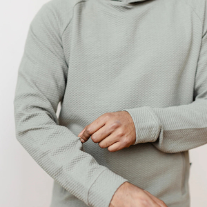 Bán Buôn Biểu Tượng Tùy Chỉnh Chất Lượng Cao Trống Kết Cấu Bông Pha Trộn Vải Dệt Kim Túi Áo Thun Quá Khổ Mens Hoodies Áo Nỉ - Product Image 2