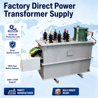 Transformateur de distribution immergé dans l'huile triphasé à faible perte S13 800 kVA, 100 % cuivre pur, 33 kV 400 V, pour le réseau électrique agricole du Malawi